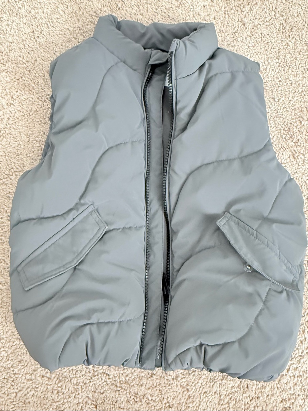 ZARA 3T Kids Puffer Vest - Gray